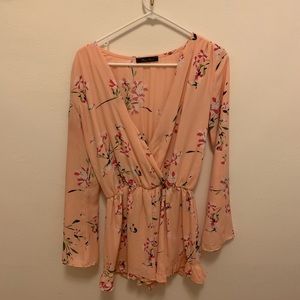 Floral Romper - Size Small